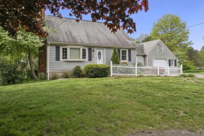 Front exterior of 2-bedroom Cape home at 108 Beach Street in Foxboro, MA